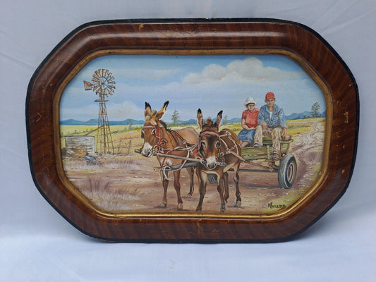 Original Artwork: "County Wagon Ride to Town"
