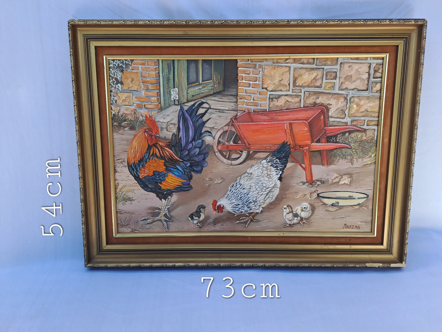Original Artwork: "Farmyard Morning with the Kids"