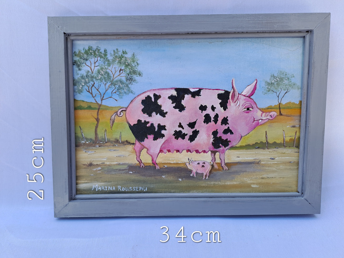 Original Artwork: "Karoo Sow & Piglet", (Farmyard Collection)