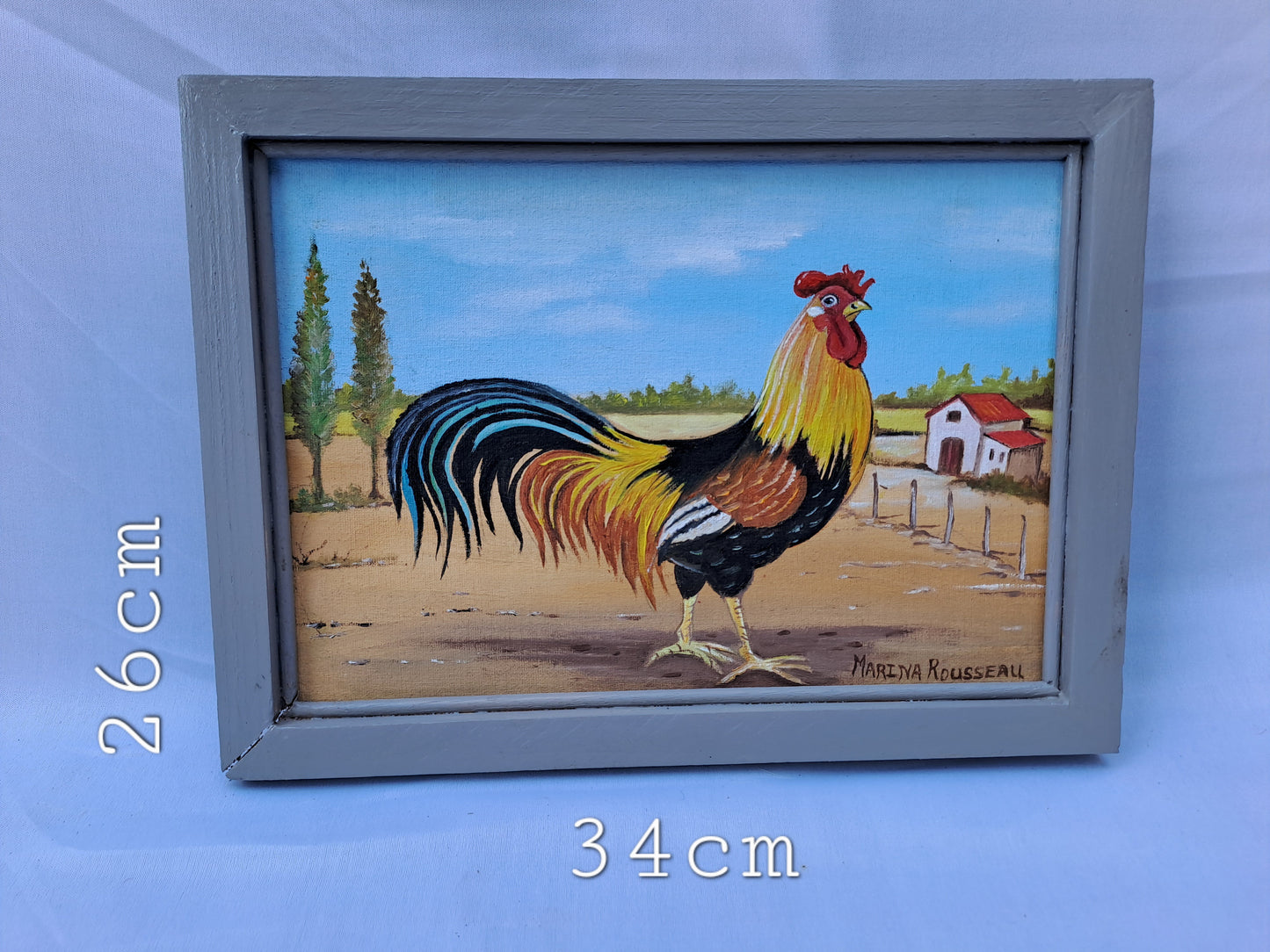 Original Artwork: "Karoo Rooster", (Farmyard Collection)
