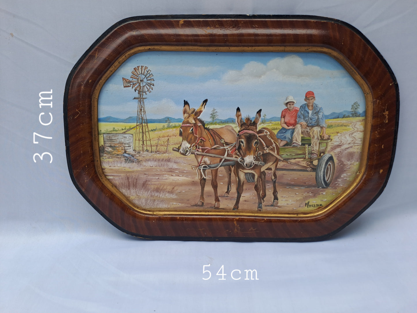 Original Artwork: "County Wagon Ride to Town"