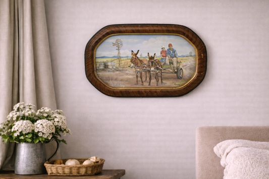 Original Artwork: "County Wagon Ride to Town"