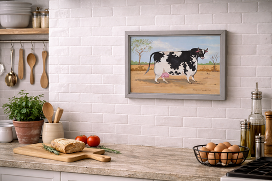 Original Artwork: "Karoo Dairy Cow", (Farmyard Collection)