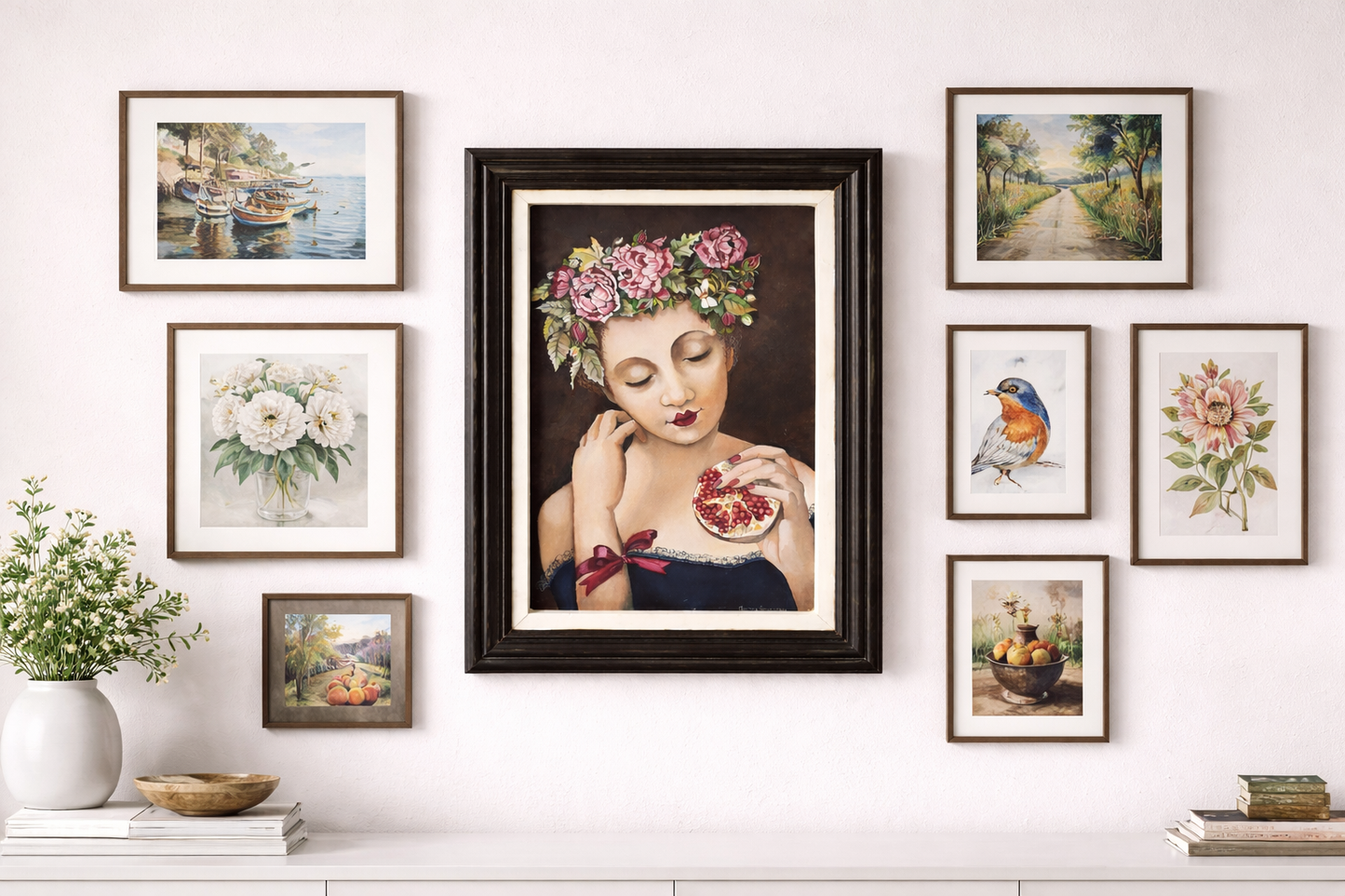 Original Artwork: "Pomegranate Muse"