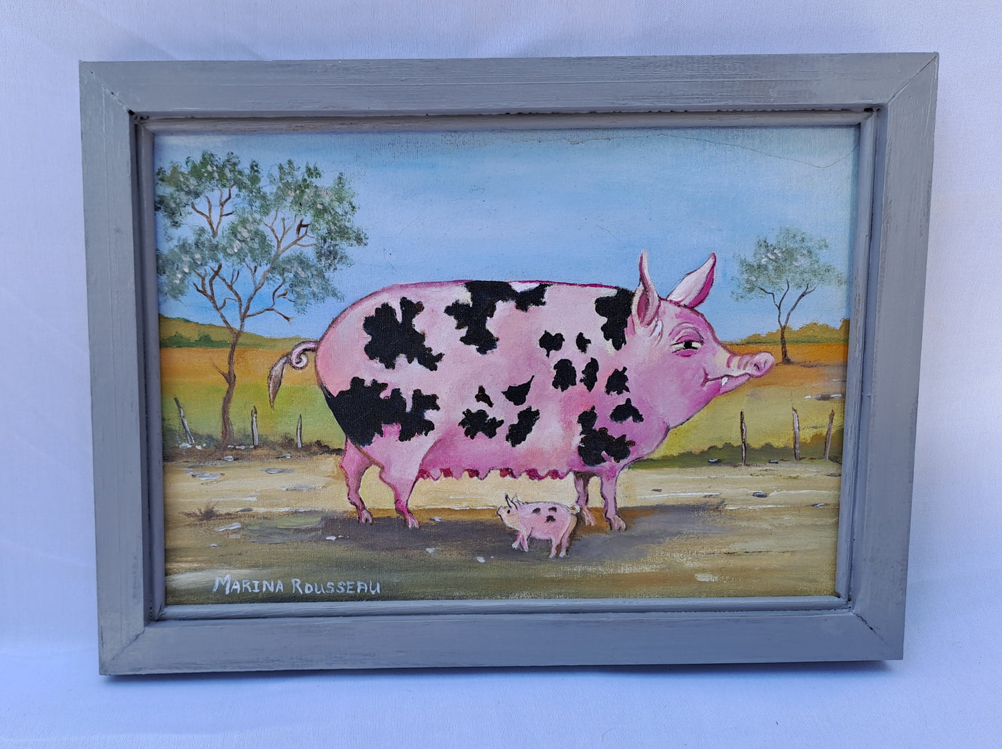 Original Artwork: "Karoo Sow & Piglet", (Farmyard Collection)