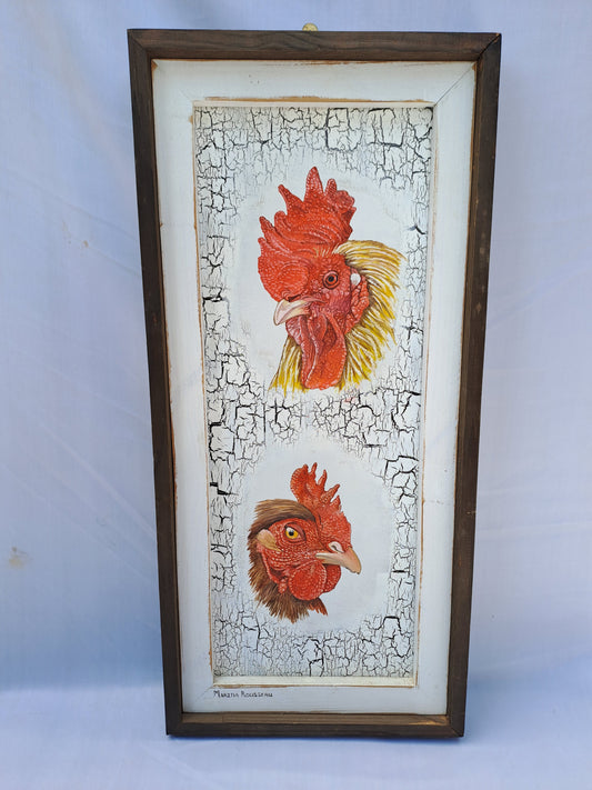 Original Artwork: "Sassy Rooster Portraits"