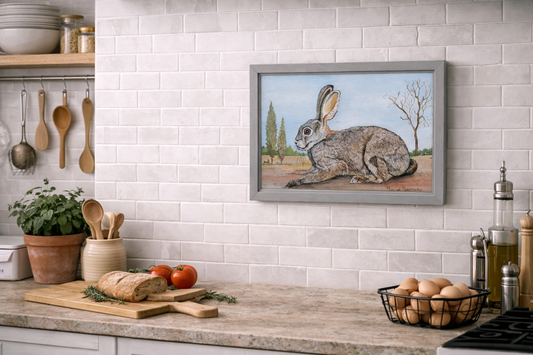 Original Artwork: "Karoo Hare / Rabbit", (Farmyard Collection)